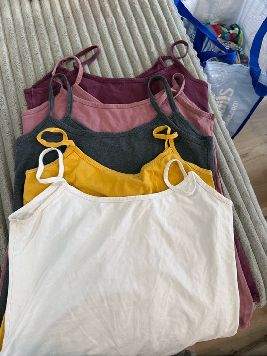 Buckle Tops - Buckle Women's Tank Top Set - White, Mustard, Charcoal, Mauve, Plum